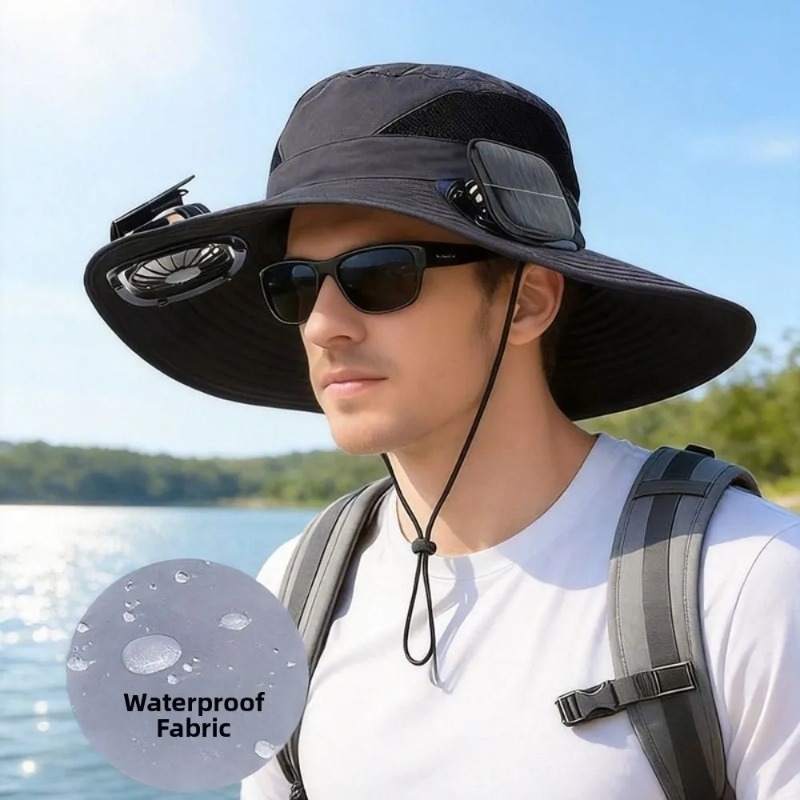 Бейсболка с солнечной зарядкой – обзор и цена Fishing Hat